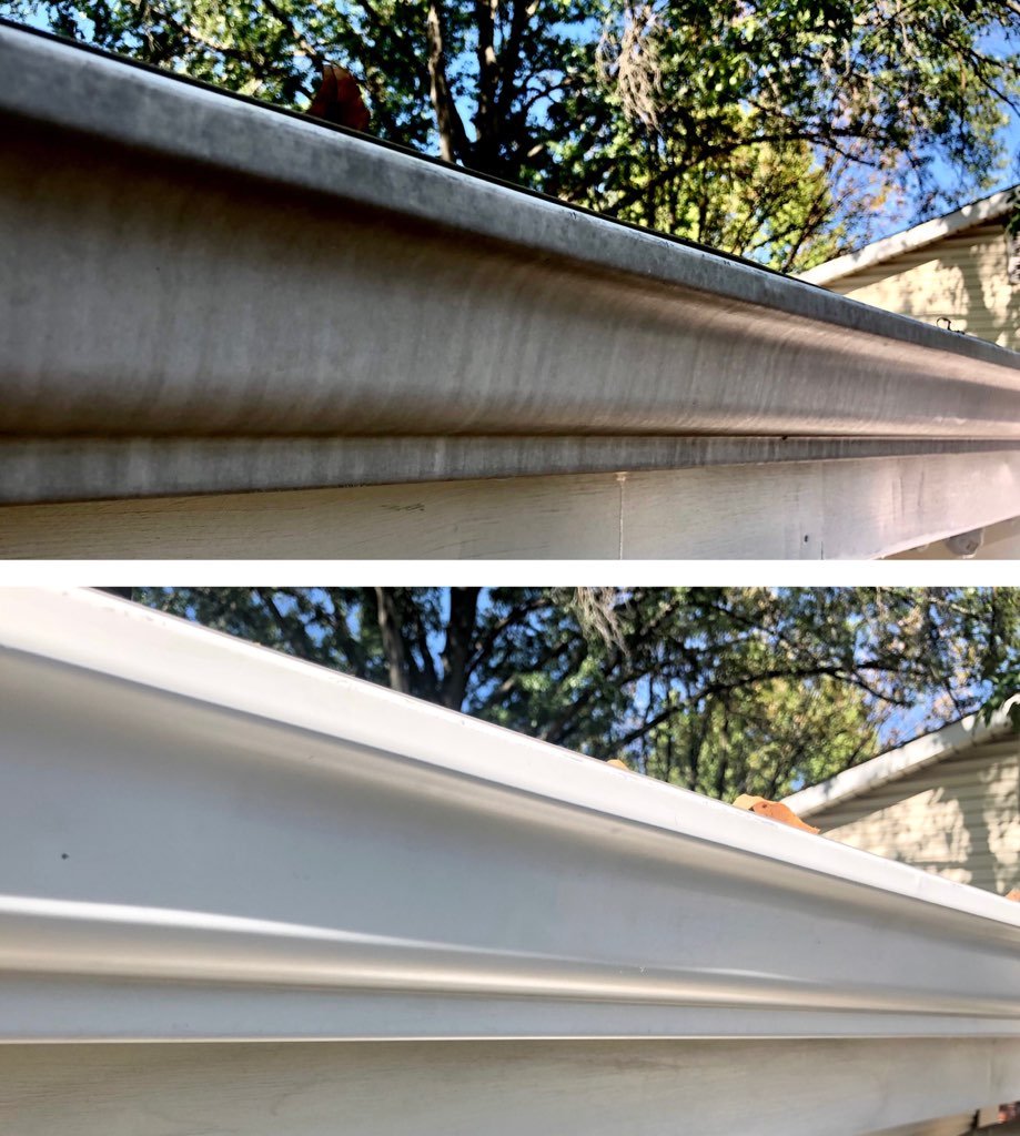 Gutter brightening results